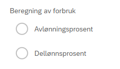 Bildet viser Beregning av forbruk
