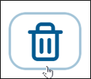 Skjermbilde av symbol for sletting.
