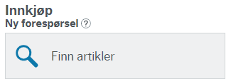 Bildet viser menypunktet Finn artikler