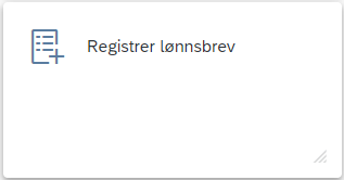 Bildet viser aksesspunkt for området Registrer lønnsbrev