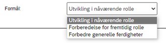 Formål utviklingsmål