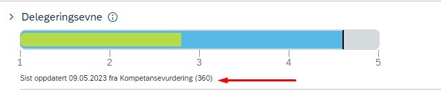 Informasjon om gjennomført kompetansevurdering