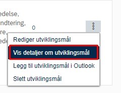 Revisjonshistorikk på utviklingsmål