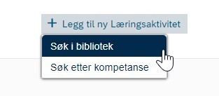 Søke etter læringsaktivitet