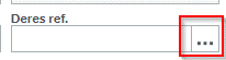 Viser de tre prikkene til høyre i feltet Deres ref.