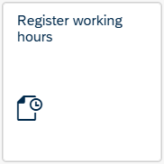 Image showing how to register work hours in the self-service portal