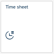 Image showing the tile time sheet