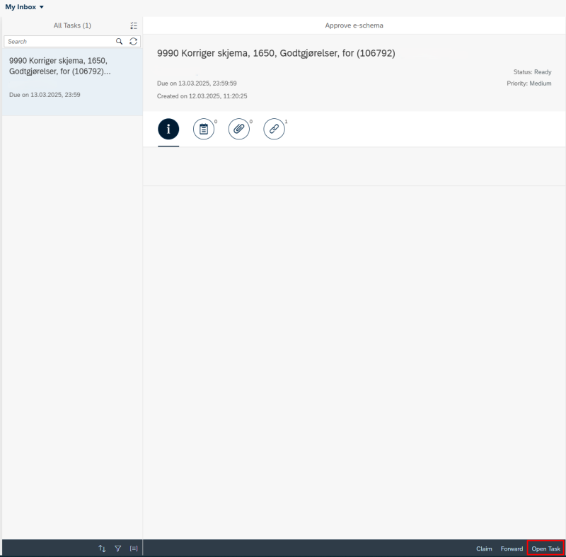 Image showing returned remuneration in inbox