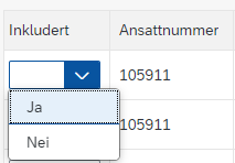 Bildet viser kolonnen inkludert