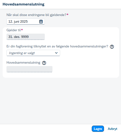 Hovedsammenslutning