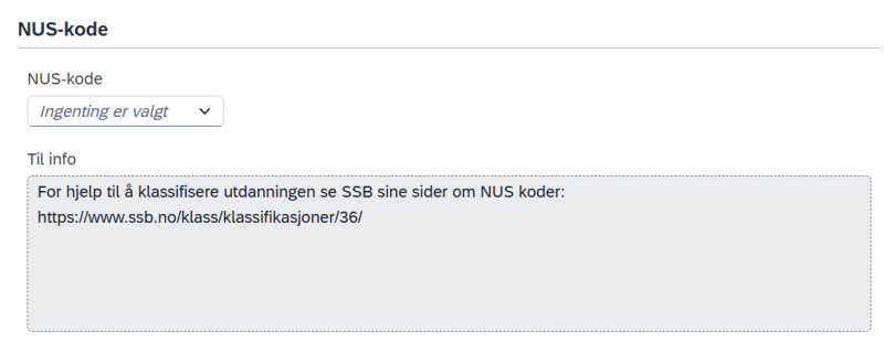 NUS-kode