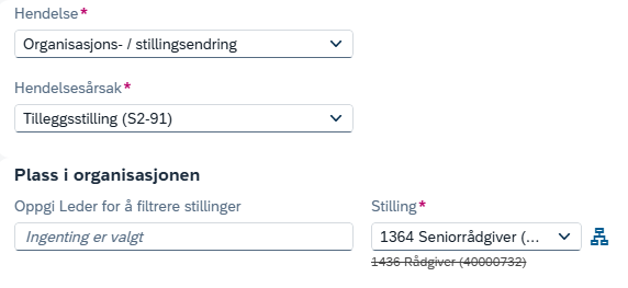 Ny hovedstilling