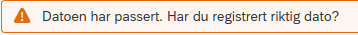 Bildet viser eksempel på gult varsel