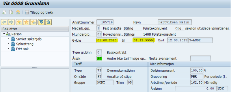 I fremtidige bruddet må ansiennitetsopprykk beregnes på nytt.