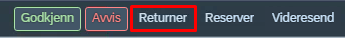 Bildet viser knappen returner