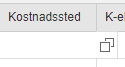 Bildet viser kostnadssted med flervalgsikon