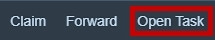 image showing open task button