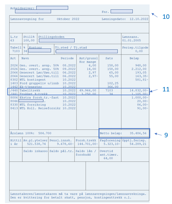 Lønnslipp oktober side 2