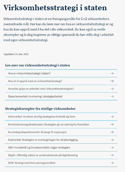 Nettsiden-virksomhetsstrategi-i-staten, forside.