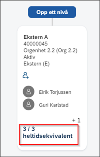 Skjermbilde av stilling fylt med 3 av 3 årsverk i DFØ HR