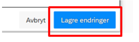 Skjermbilde av "lagre endringer".
