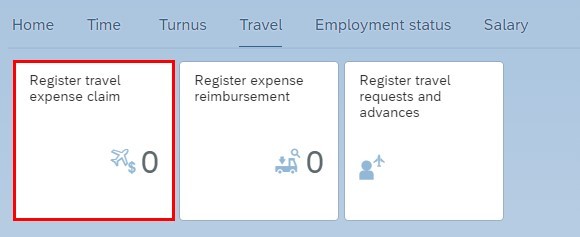 You find Register travel expense claim under the heading Travel