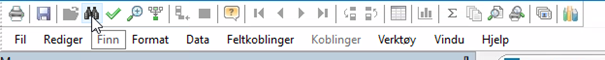 Bildet viser funksjonen F7 i verktøylinjen