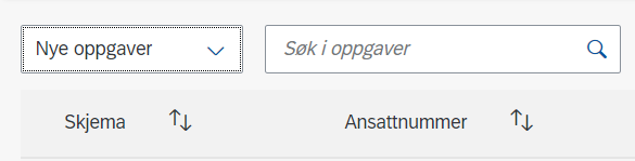 Bildet viser valget nye oppgaver