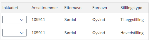 Ansatte med flere stillinger må vurderes per stilling.