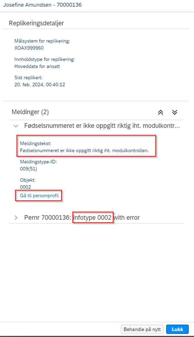 Replikeringsdetaljer