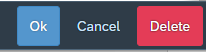 Screenshot of "Ok", "Cancel" and "Delete" buttons