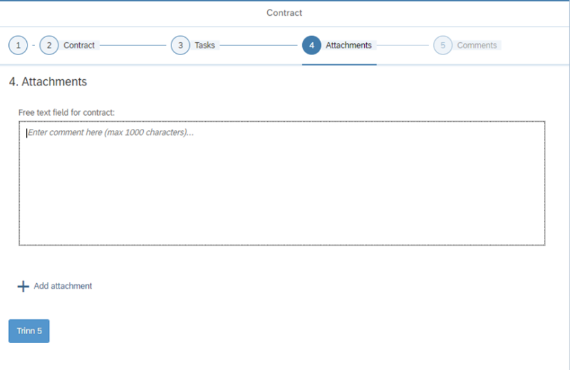 The image shows Step 4 – Attachments.