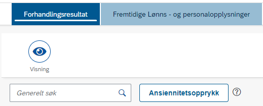 Bilde av hurtigregistrering i fanen Forhandlingsresultat