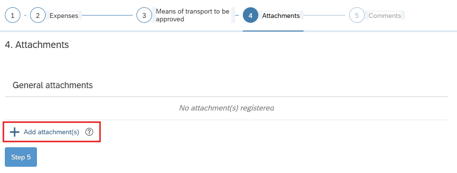 Image showing step 4 – Attachments