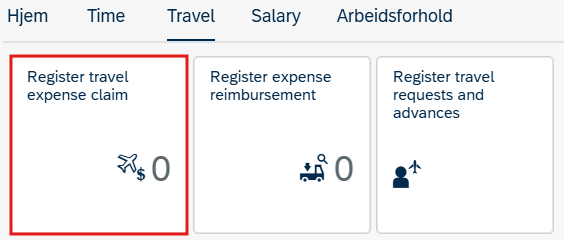 Image showing "Travel" tab