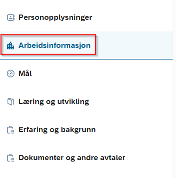 arbeidsinformasjon
