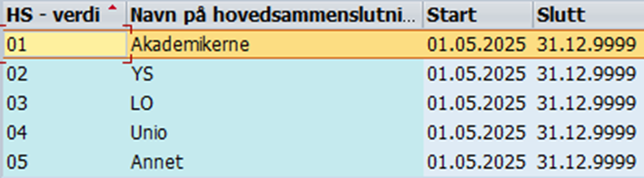 Bildet viser et skjermbilde fra lønnssystemet SAP.