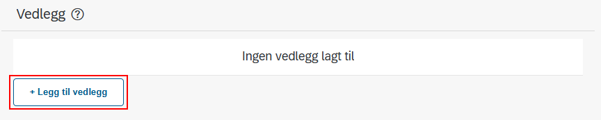 Bildet viser knappen legg til vedlegg