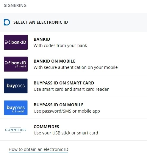 The picture shows electronic signing process.